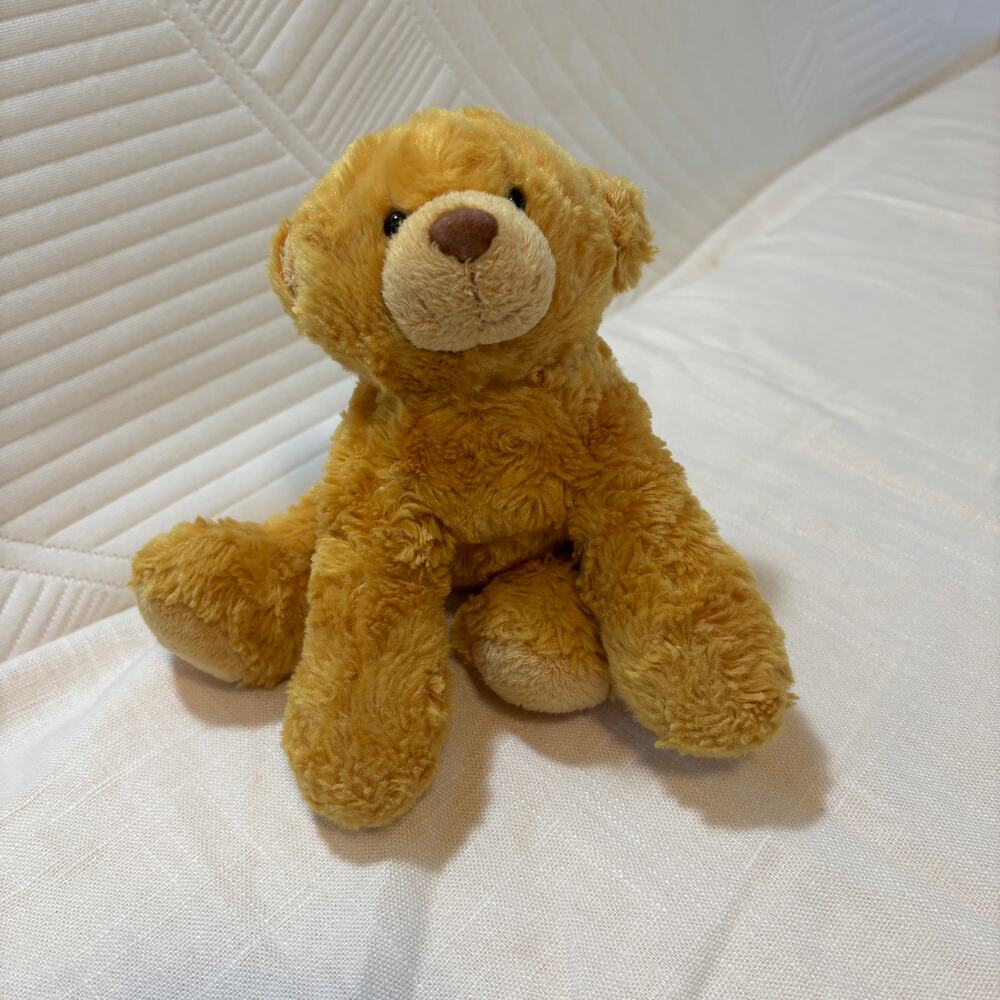 Aurora World Small Golden Brown Teddy Bear Plush Stuffed Animal 8"